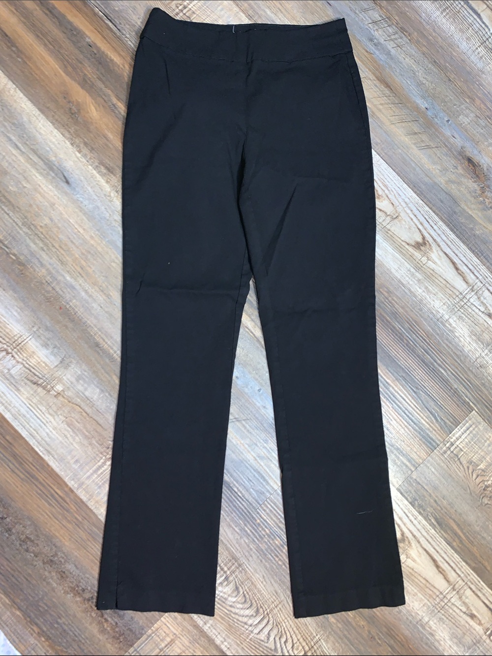 Women's Black Straight-Leg Trousers